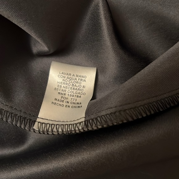 Calista Faux Leather Black Dress - Picture 9 of 11